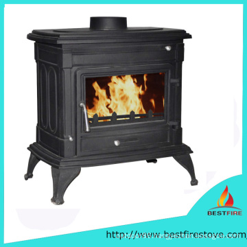 Freestanding Closed Solid Fuel Heating Cast Iron Burner